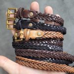 Skinny Braided Leather Belts