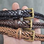 Skinny Braided Leather Belts