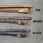 Skinny Braided Leather Belts