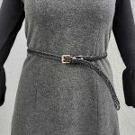 Skinny Braided Leather Belts